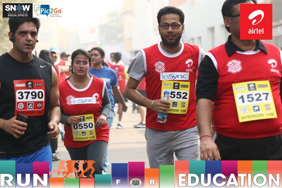 Airtel run for education marathon 2014