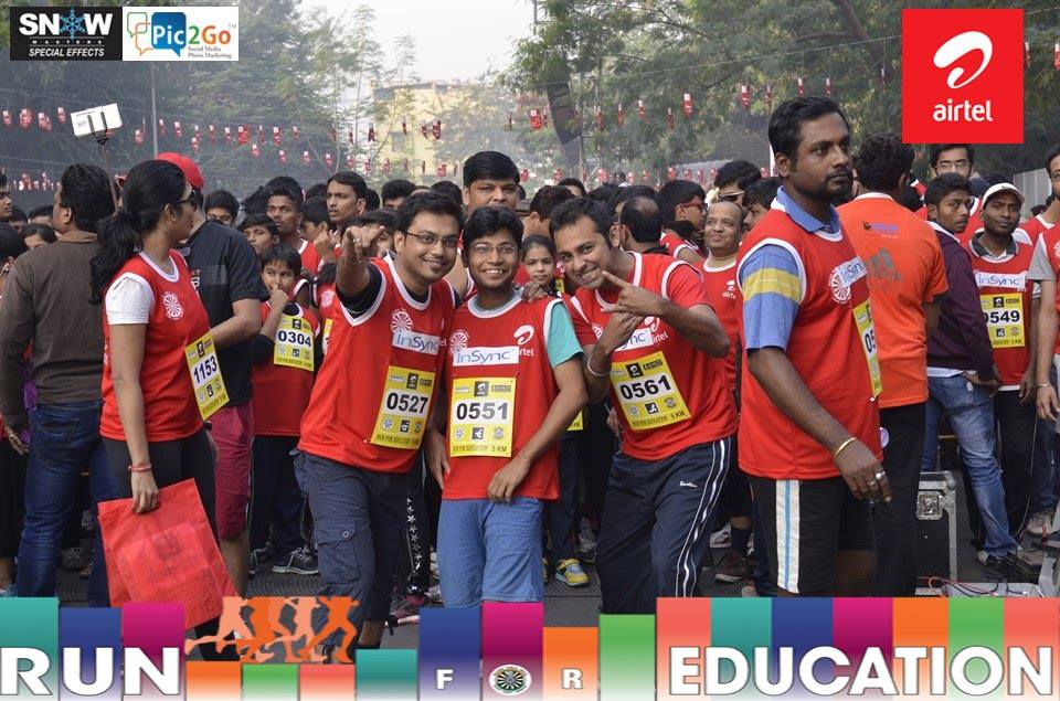 airtel run for education- Insync 