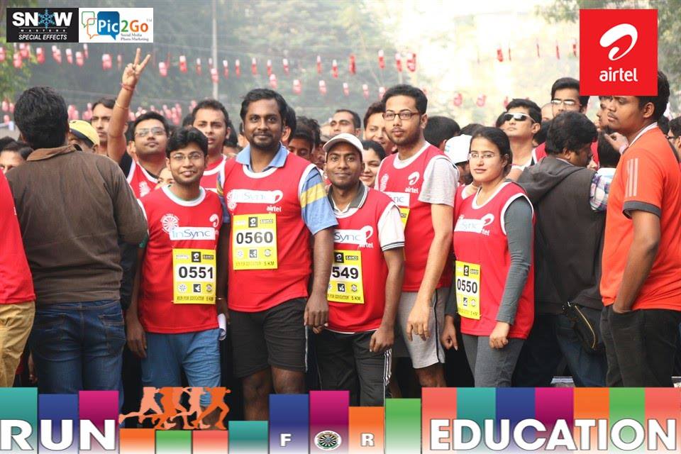 airtel run for education- Insync