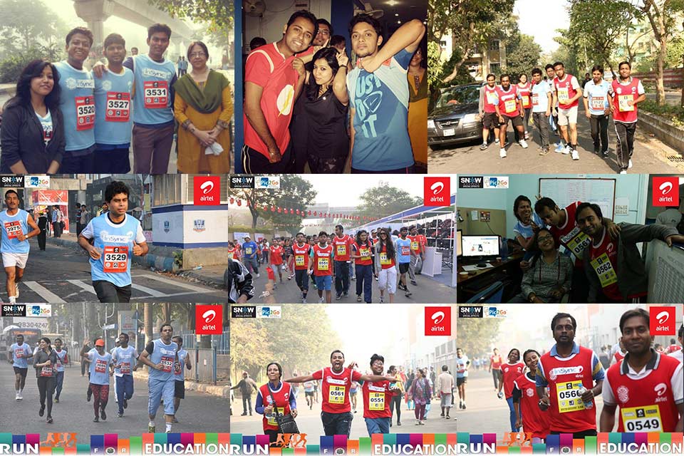 InSync at the Airtel Run For Education Marathon 2014